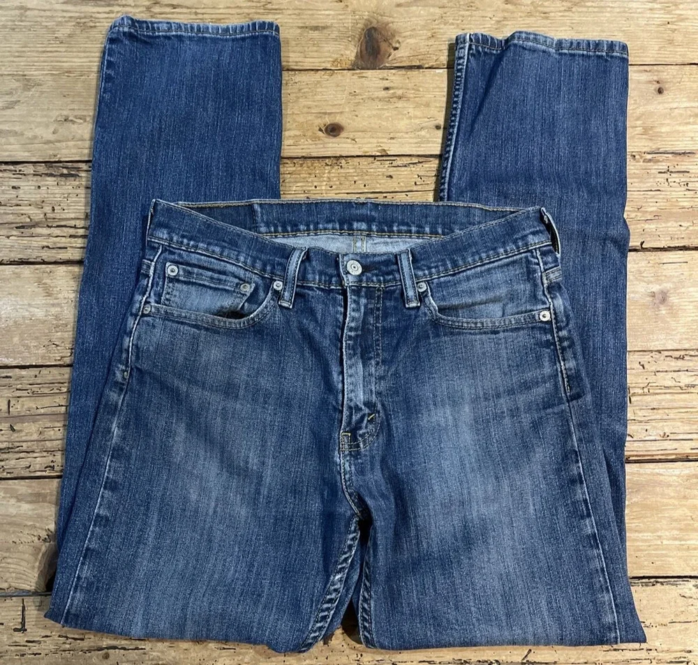Levis 511 31X30 Straight Jeans Mens Medium Wash Mid Rise